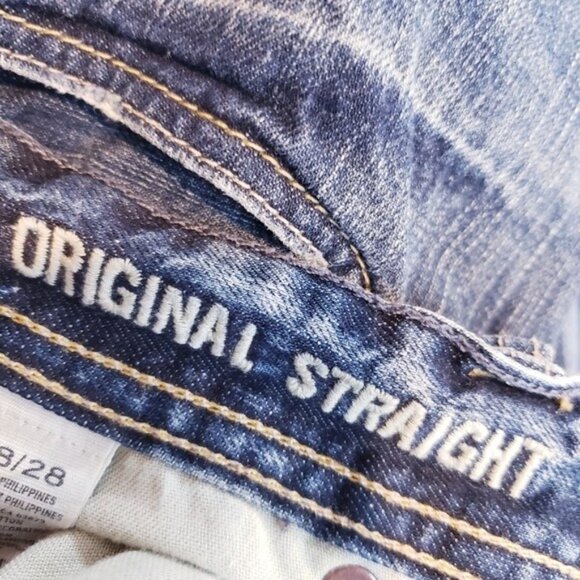 American Eagle Original Straight Leg Cotton Jeans Men's Size 28x28 - Picture 9 of 11